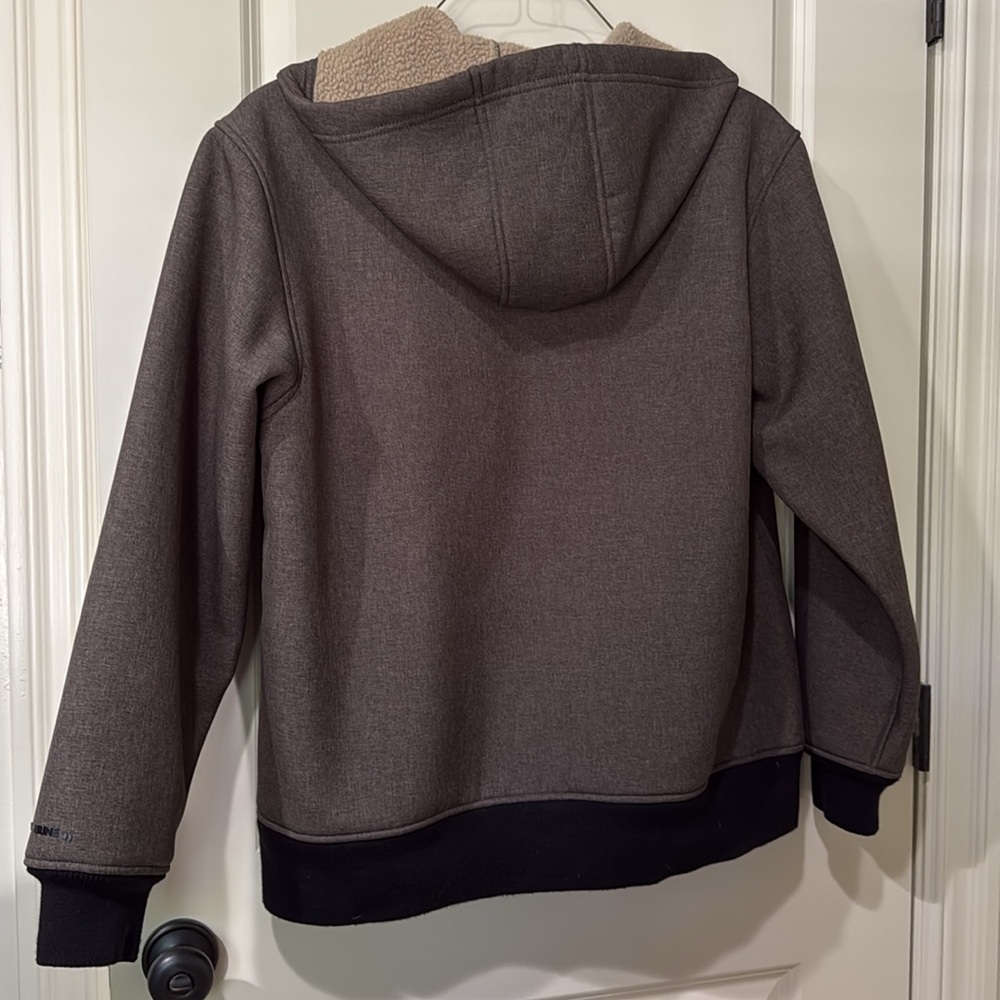 Wolverine Performance Jacket Brown Black Hooded Z… - image 5